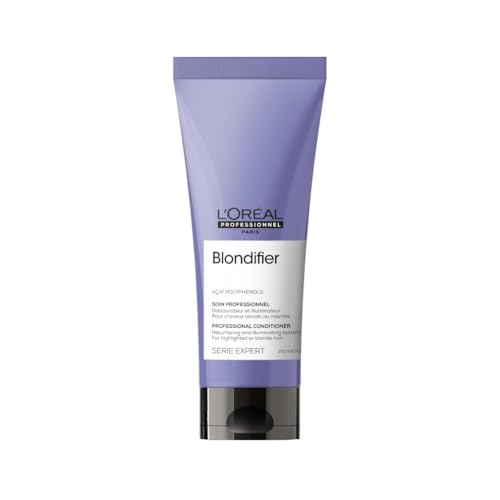L'Oréal Professionnel Nährende Spülung für blondes und blondiertes Haar, Açaibeeren-Extrakt, Serie Expert, Blondifier Conditioner, 200 ml