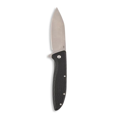 OUTDOOR EDGE Brutus 3.25" Folding Pocket Knife - Includes Sheepsfoot Blade, Glass filled Nylon Handle with Lock Operation, Ambidextrous Opening Mechanism for Men, Camping, Fishing & Hunting