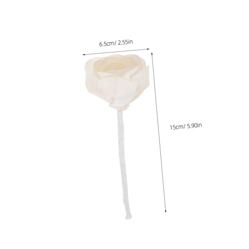 Difusor de flores SOLUSTRE 2pcs 7cm aroma rosa miniatura 2