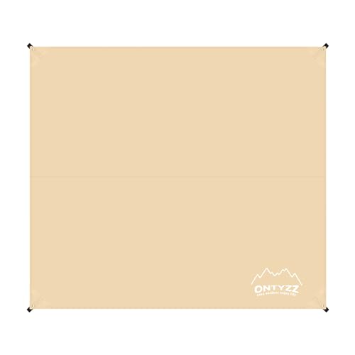 Toldo de Acampada Impermeable Ultraligero Huella Tienda de Campaña Mutifuncional Lona de Tienda para Patio Viaje Playa Picnic Rectángulo Esterilla Groundsheet 2.1 * 2.4M