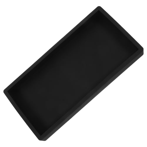 FONDOTIN シリコン製滑らかバニティトレイ 耐久性 洗面台や化粧台用 卓上コスメ香水収納 コンパクト設計 バスルーム装飾トレイ