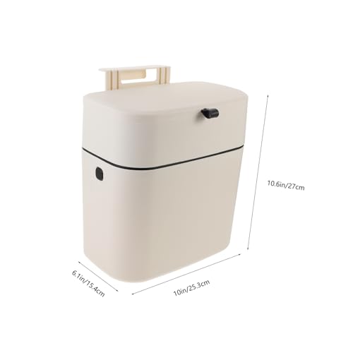 Caneca de Basura Colgante para Puerta Cocina Beige Rectangular miniatura 2