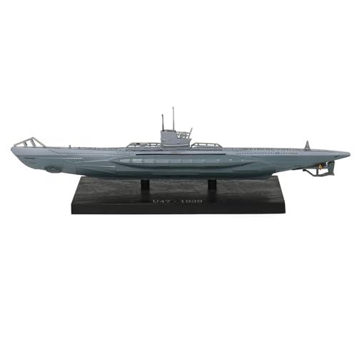 DAGIJIRD Simulación 1:350 Aleación Submarino Modelo 1939 Segunda Guerra Mundial Alemania U47 Navy Submarine Modelo Casa Oficina Decoración Regalos