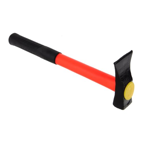 Housoutil Reinforced Steel Anti-vibration Hammer Square Head Woodworking Tool Non-slip Grip for Carpenters Small Hammer Easy to Carry Store