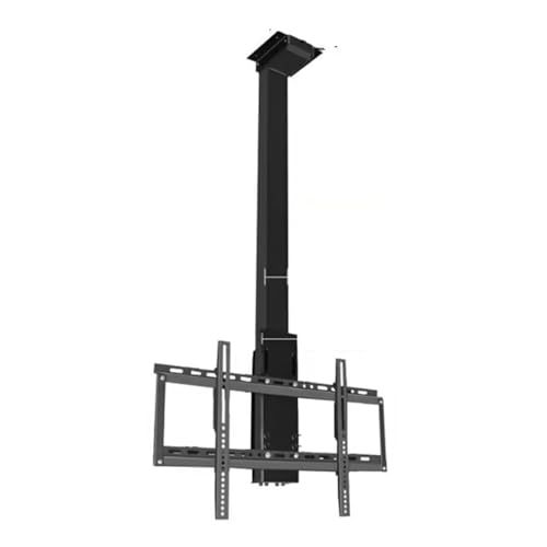 Soporte motorizado de techo para TV con control remoto, rotación de 360° para televisores de 32 a 75 pulgadas, solución de ahorro de espacio para cine en casa