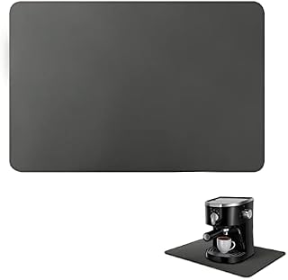 16x24inch Coffee Mat, Hidden Stained Rubber Backing Absorbent Mat Bar Drying Mat Coffee Mats for Coffee Maker Rubber Spill Mats for Kitchen Bar Accessories