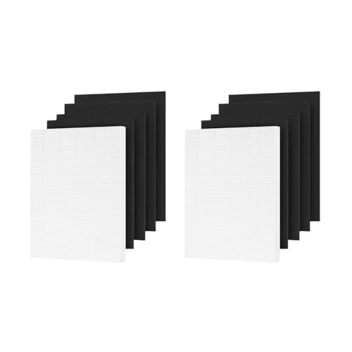 Nispira 9287201 HEPA + Carbon Replacement Filter Set Compatible with Fellowes AeraMax 290 300 DX95 HF-300 Fellowes AP-300PH Air Purifier. 2 Sets