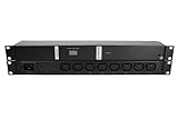 Synaccess MP-1001E Metered PDU - 1U Rack Mount 20A, High Power 8 Outlet C13 with Accurate Current RM