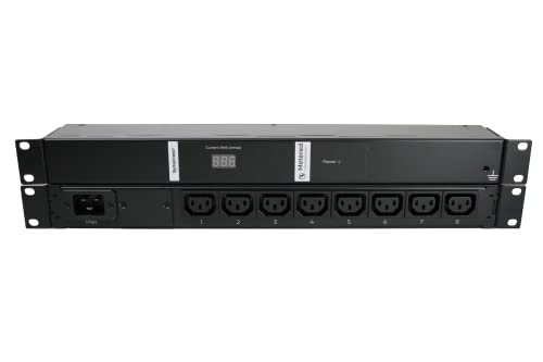 Synaccess Mp-1001E Metered Pdu - 1U Rack Mount 20A, High Power 8 Outlet C13 With Accurate Current Rms - Non-Switched #TOP2