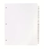 Premium AAA-ZZZ Legal Index Tab Dividers for Binders, Court Filings & Trial Exhibits (3-Hole Punched)