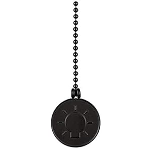 77189 mat zwart, trekketting met schijf en reliëf