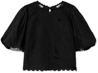 Amazon.co.jp: [スナイデル] エンブロイダリーパフスリーブブラウス