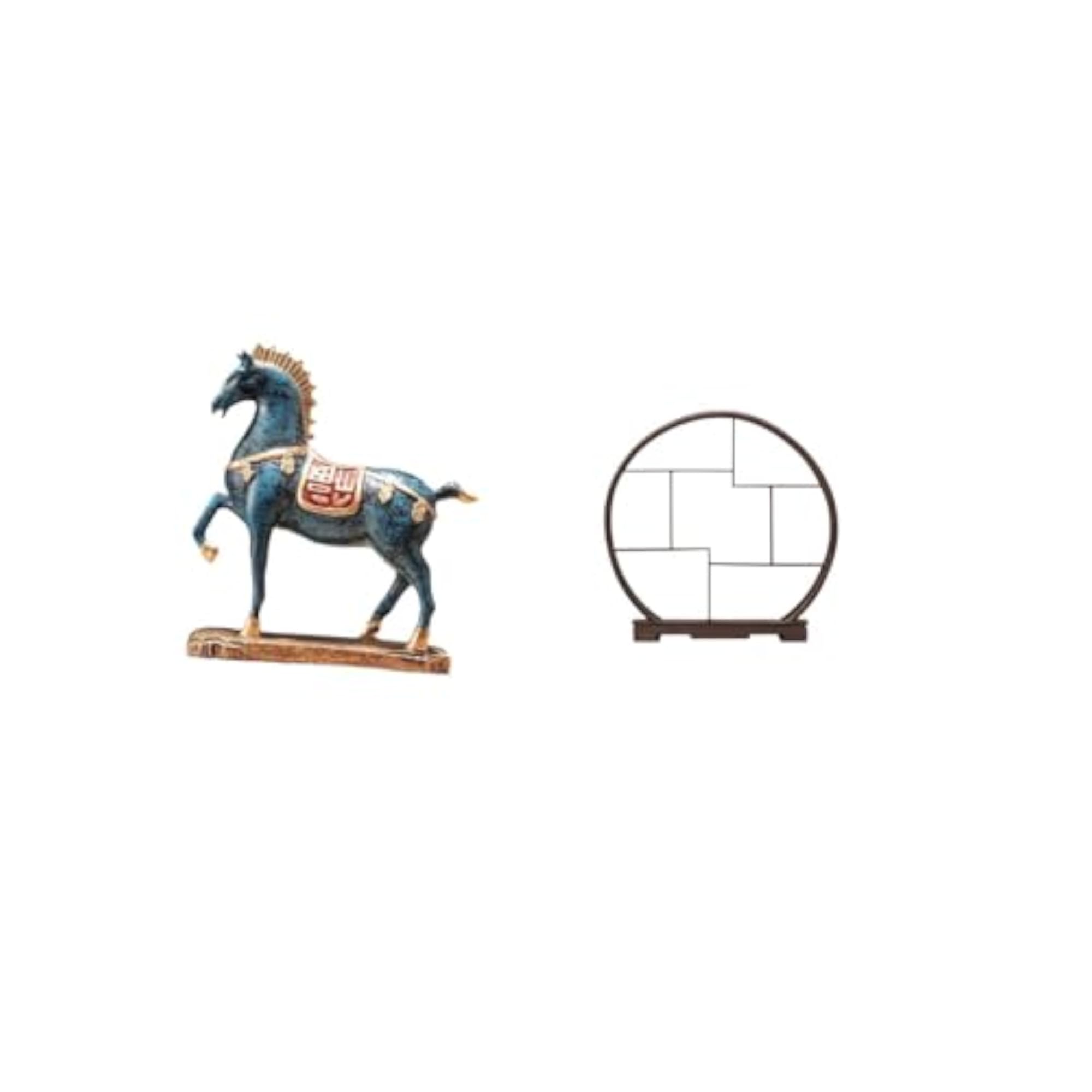 Standing Sculpture Display Rack Antique Shelf Organizer