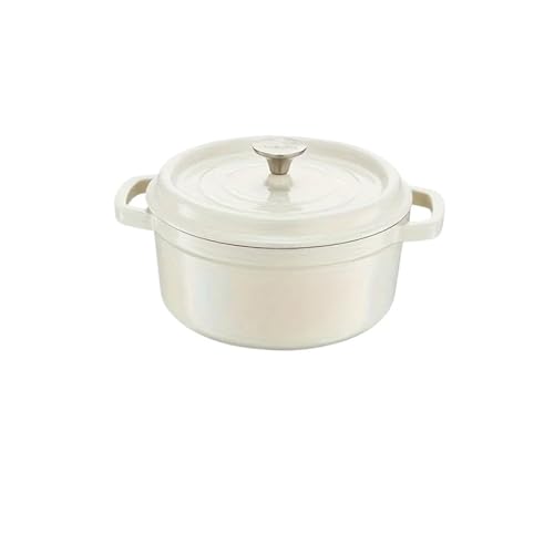 Cacerola Olla esmaltada de hierro fundido for horno con tapa, asas dobles, caja fuerte for horno en estufa, cocinero marinado para Cocinas