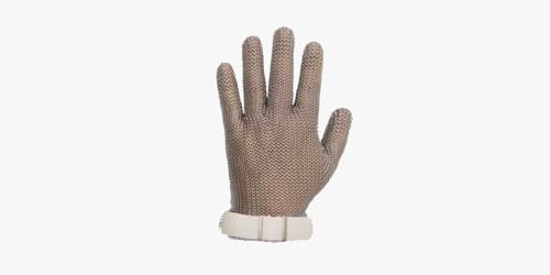 Guante de protección Arcos en acero inoxidable con acabado profesional gris 2