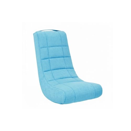 Image of The Crew Furniture Cove Rocker Linen Aqua, Floor Rocker Video Gaming Chair
