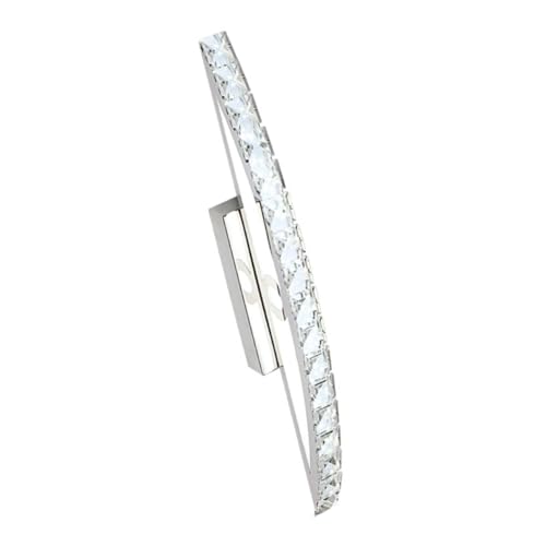 DIYEAH 10w Lampada Parete Led Cristallo Trasparente Per Specchio Bagno Minimalista Luce Bianca Pura Applique Salvaspazio Ergonomica Antiriflesso