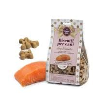 Biscotti per Cani con Salmone, 300 gr, pasticceria artigianale
