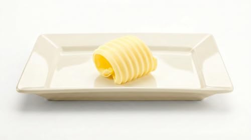 WESTCRAFT Butterbrüder - kleine Copenhagen Butterdose 125g für EIN halbes Butterstück, superweißes Porzellan 13 x 10 cm… – Ansicht 2