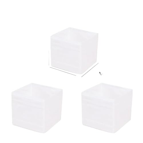 PSNKLMM Conjunto de organizadores cajones tela Oxford, organizador almacenamiento ropa interior(White S)