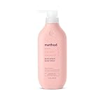 Method Body Lotion, Pure Peace, Rose Water, Peonies + Pink Sea Salt notes, 24 Hours of Moisture, 14 oz