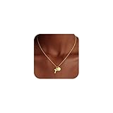 Fezodo Easter Gifts for Kids Girls - 14K Gold Plated Cross Disc Initial Letter Necklace Teen Girls Gift Trendy Stuff Christian Easter Gifts for Kids Jewelry