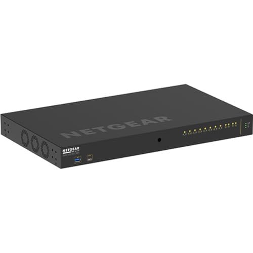 Image of Netgear AV Line M4250-10G2XF-PoE++ Ethernet Switch - 10 Ports - Manageable - 3 Layer Supported - Modular - 26.30 W Power Consumption - 720 W PoE Budget - Optical Fiber, Twisted Pair - PoE Ports - 1U -