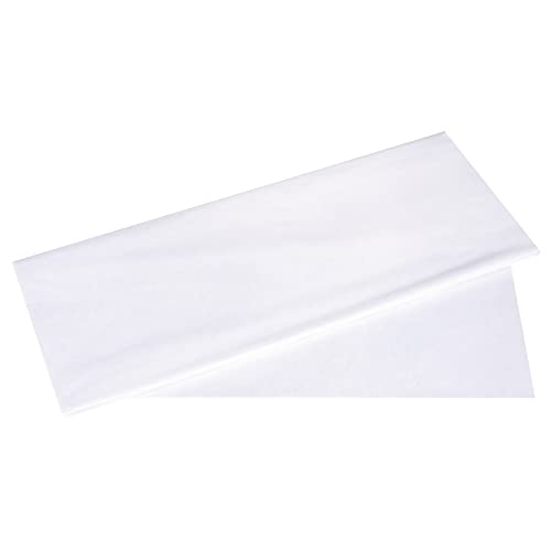 Rayher 67270102 Seidenpapier, weiß, 50x75cm, 5 Bogen, 17g/m², lichtecht, farbfest, leicht transparentes, dünnes Papier, Geschenkpapier, Papier zum Basteln