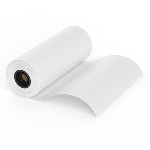 Wide Format Plotter Paper 24 In x 150 Ft - 1 Roll 20lb CAD Bond Paper with 2 In Core, Wide Format Inkjet Printer Paper for CAD Drawings, Engineering Plans, Blueprints & Architectural Designs