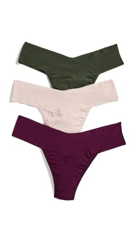 Image of hanky panky - BreatheSoft Natural Rise Thongs for Women | Comfortable Everyday Lingerie Panties | Sizes (XS-XL) | 3 pack