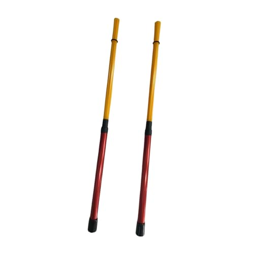 Baquetas de batería para jazz de 15.75 pulgadas rojo y amarillo miniatura 1