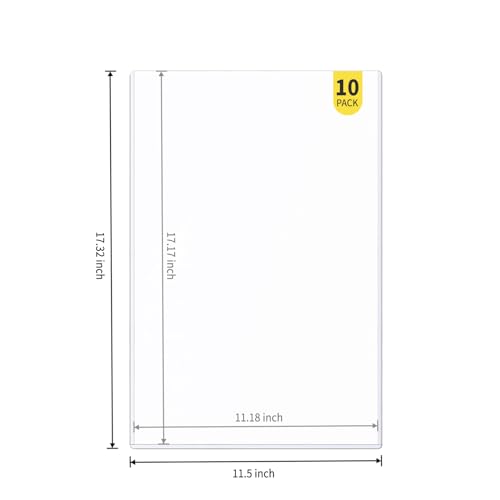 Image of 10-Pack 11 x 17 Inch Art-Print-Toploaders - Premium Art Print Topload Holders, Crystal Clear Art Print Top loaders, Hard Plastic Sheet Protectors for Photographs, Lithographs, Artworks, Collectibles