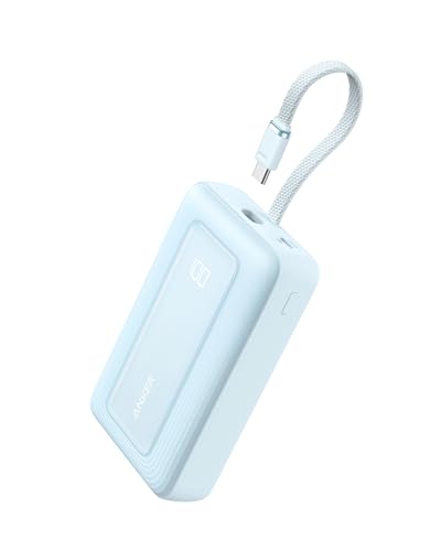 Image of Anker Zolo Power Bank (2025 Upgraded Version), 20,000mAh 30W High-Speed Portable Charger with Built-in USB-C Cable, Battery Pack for iPhone 17 /16 / 15 Series, Galaxy, and More