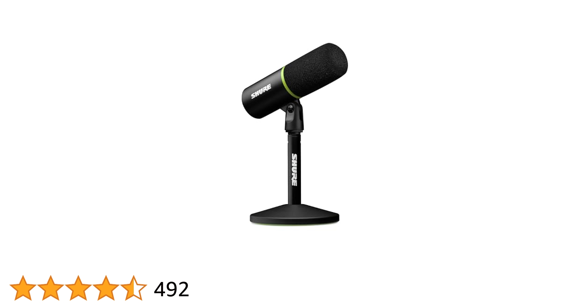 SHURE MV6 ダイナミックマイク Shure MV6 Gaming Microphone, Dynamic USB PC Mic for Gaming