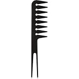 Función de desenredado: este peine cola de milano es bueno para desenredar y peinar el cabello de hombres y mujeres, cabello natural, rizado, cabello seco o húmedo, sus dientes gruesos y anchos están completamente distribuidos, se puede usar para cepillar el cabello suelto o mojado sin dañar el cabello