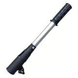 Pinnengriff-Verlängerung für Außenbordmotor, Aluminium-Trolling-Motor-Verlängerungsgriff mit Gummigriff, passend für 3, 5–4, 5 cm lange Griffe, schwarz.