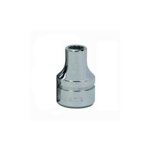 Soquete estriado raso Williams BM-1208, acionamento de 9,5 mm (3/8 pol.), 12 pontos, 8 mm