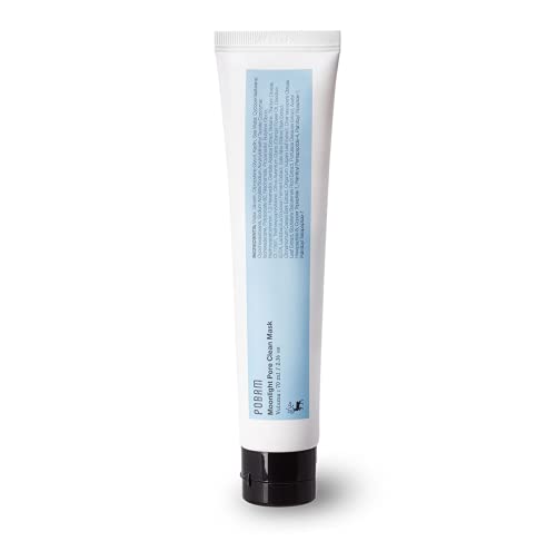 Pobam Pore Clean Kaolin Clay Mask - Natural Vegan Daily Korean Facial Skincare for removing blackheads, moisturizing, clearing sebum, soothing; Paraben-Free, EWG Verified, for All Skin Types