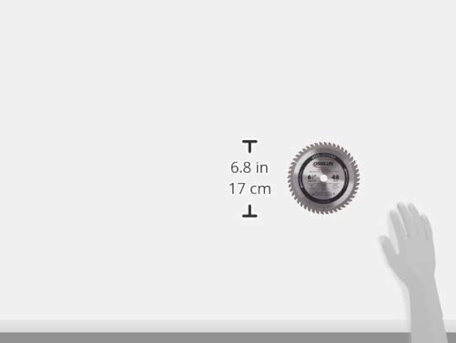 Amazon.com: Oshlun SBF-065048 6-1/2-Inch 48 Tooth TCG Saw