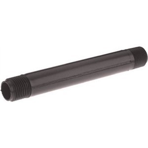 Schedule 40 Drain Waste Vent Polyethylene Pipe Nipple, 1/2 Inch Diameter by 12 Inch Length