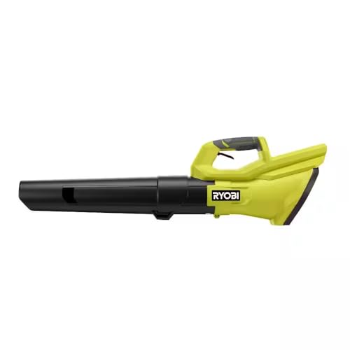 RYOBI 40-Volt Lithium-Ion Cordless Variable-Speed 120 MPH 550 CFM Leaf Blower (Tool-Only); Battery and Charger Not Included, Green, RY40LB01B