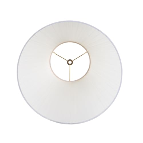 Aspen Creative 33191, Transitional Hardback Empire Shaped Mushroom Pleated Pleated White Spider Shade, 6" Top x 16" Bottom x 12" Slant by Aspen Creative - Used condition - Image 3