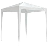 Matériaux de montage inclus Tonnelle de Jardin, Tente de Réception Pavillon Barnum de Jardin 2x2 m Blanc