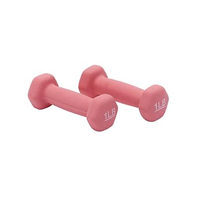 Amazon Basics Neoprene Dumbbell Hand Weights for Exercise and Muscle Toning