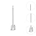 KiBcsLic Water Drill Stirring Rod Paint Mixer Drill Supplies Stirrer Mixing Stainless Steel Electric Mixing Rod for Industrial Putty, Square