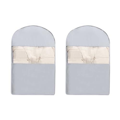 Fundas Ropa Compacta, Bolsas Ropa con Cremallera Autocomprimible, CompresióN del 40%, Ideal para Colgar Ropa de Plumas, Camisas, Abrigos y Vestidos(Gray,58x15x110cm/23x6x43in)
