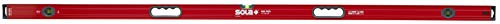 Image of SOLA LSB72 Big Red Aluminum Box Beam Level with 3 60% Magnified Vials, 72-Inch