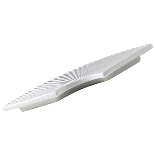 Plato de sushi japonés cerámico estilo abanico 27 cm miniatura 1