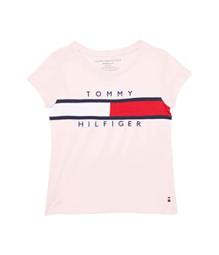 Tommy Hilfiger Girls' Short Sleeve Flippable Sequin Crewneck T-Shirt