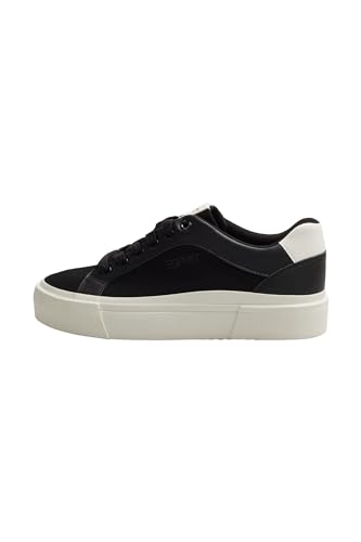 ESPRIT Femme Lace-up Basket, 001/Black, 36 EU